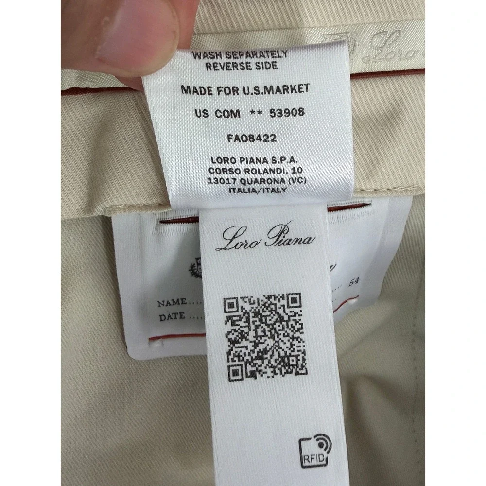 Loro Piana Carlo Trousers Mens 38 Brown Chino Hyannis Pants Italy Preppy Luxury
